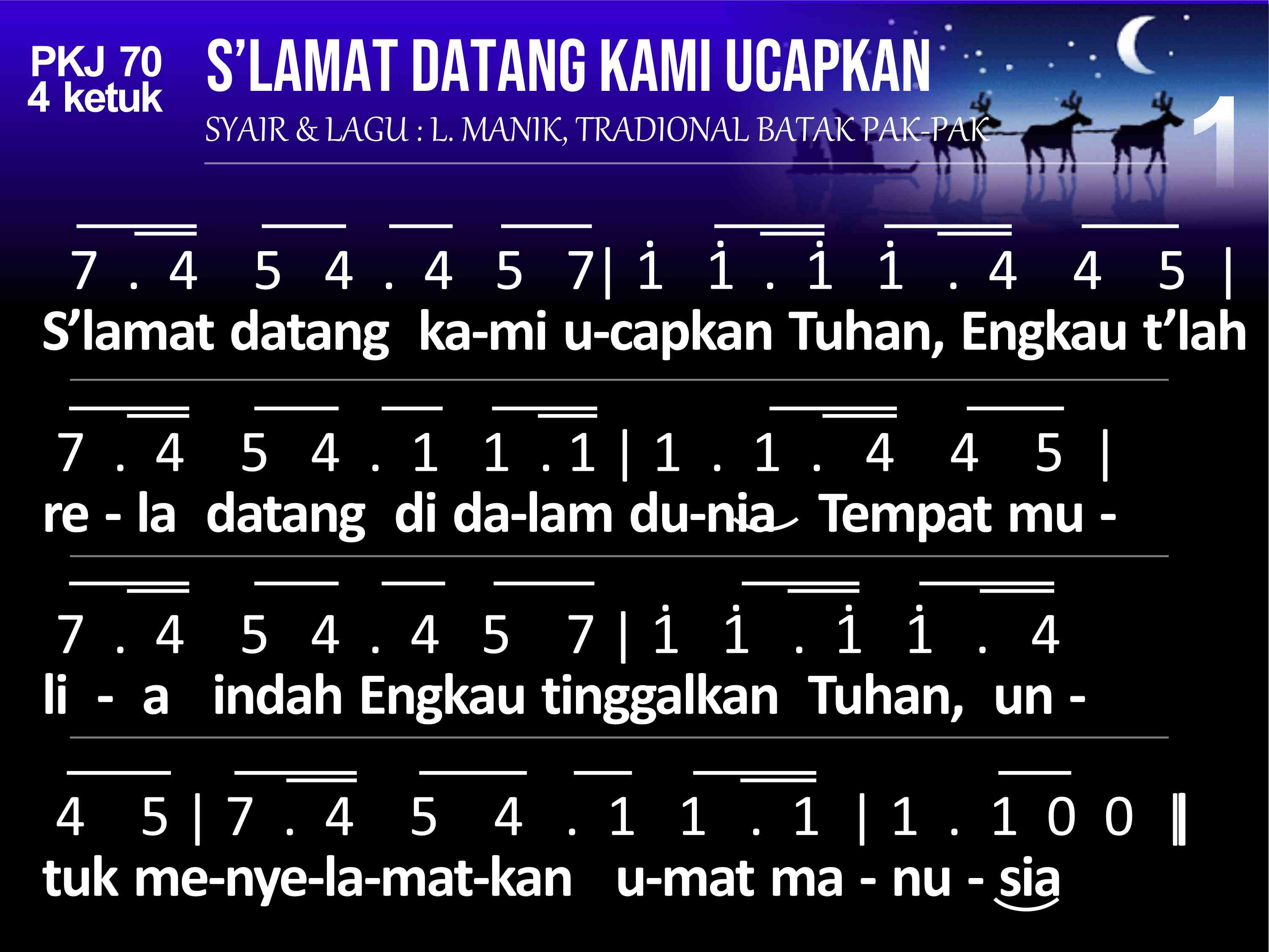 KidungOnline.com - PKJ 070 SLAMAT DATANG KAMI UCAPKAN